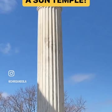 BEAUTIFUL MOSAIC IN A SUN TEMPLE!