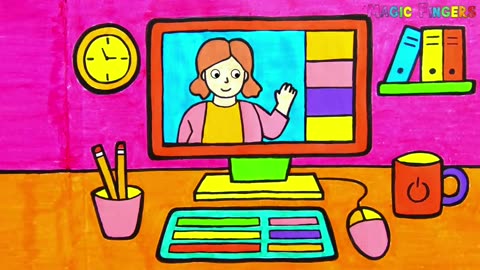 I like studying on the computer. Do you know how to draw, paint and color on computer easily