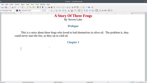 Intro to Writing - Process and Procedure
