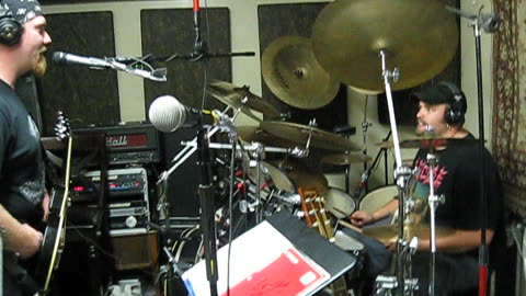 Clint, Nate and Shaun recording in Scott's home studio NOV 10 2009