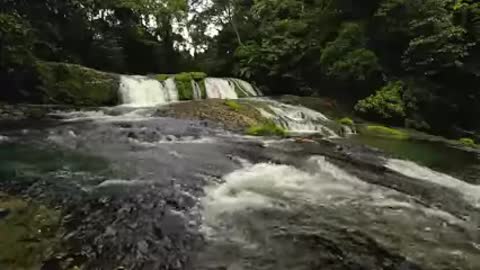 water fall in river
