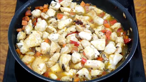 Pastel de pollo con patata ¡Facil, rico y delicioso!