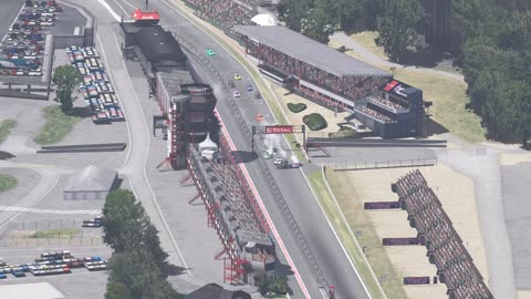 Insane Start on Spa - Porsche Cup 3-10-24 (blimp view)