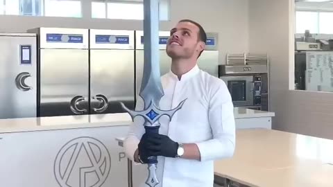 Chocolate Excalibur! 🗡 Only the worthy get to eat the sword!