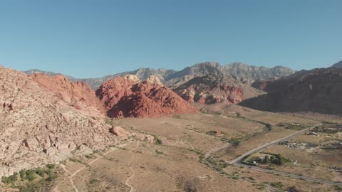 Red Rock Canyon aerial view