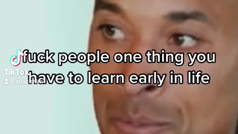 One of the things you have to learn early in life