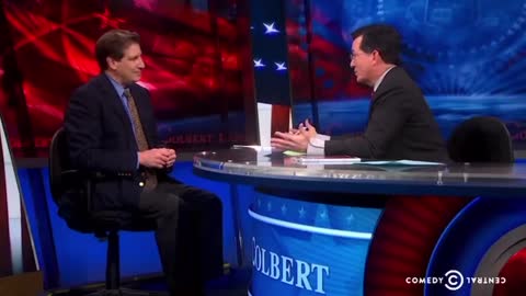 Stephen Colbert interviewing an Obama supporter about the plan for Ukraine in 2014