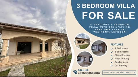 3+1 Villa For Sale In Lefkosa