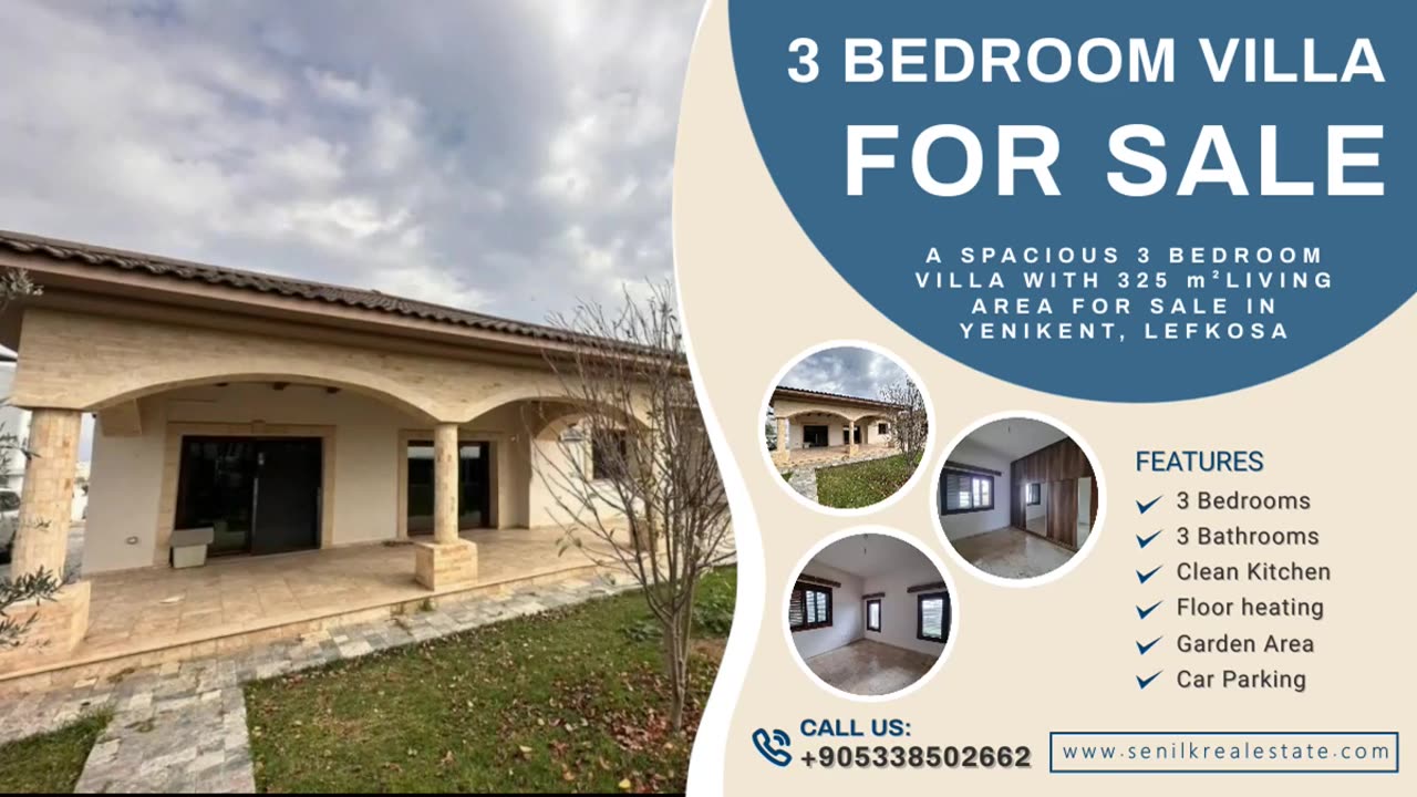 3+1 Villa For Sale In Lefkosa
