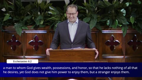 Solomon Seeking Satisfaction Through Possessions | Identity Traps #10 | Pastor Philip Miller