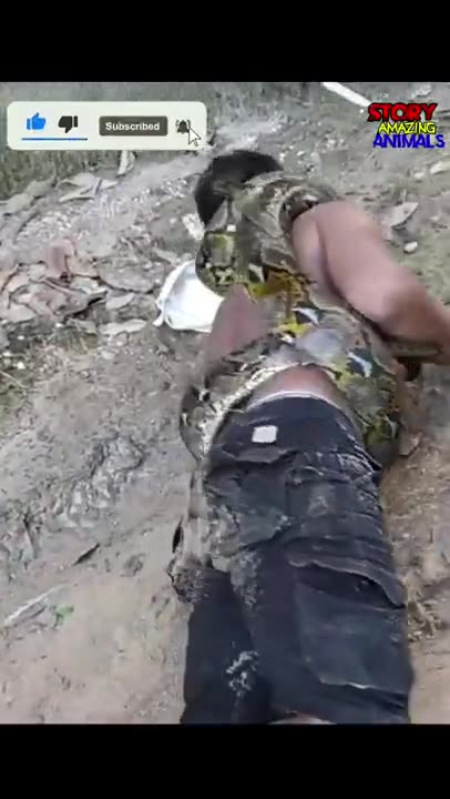 Sanke eating for man big dangerous