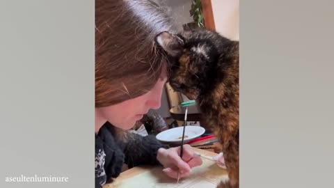 When your cat love you more than words can say❤️