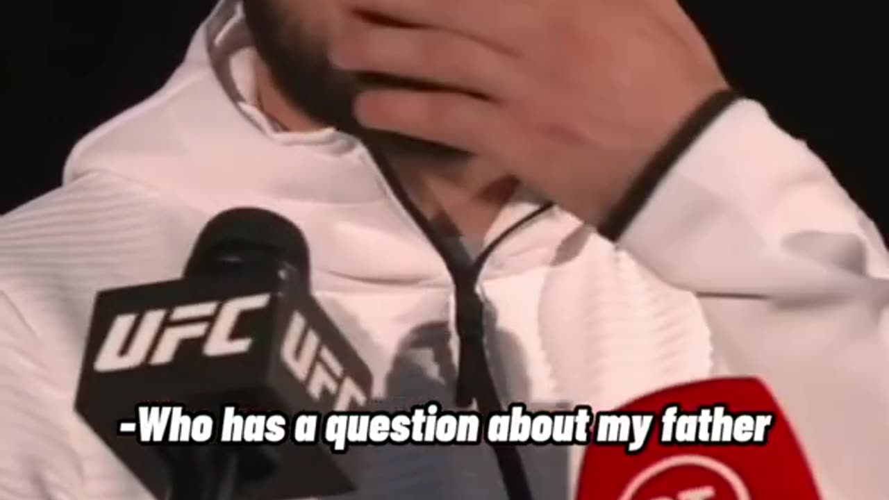 khabib talking about his father