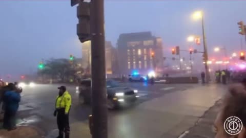 President Joe Biden arriving in Ottawa