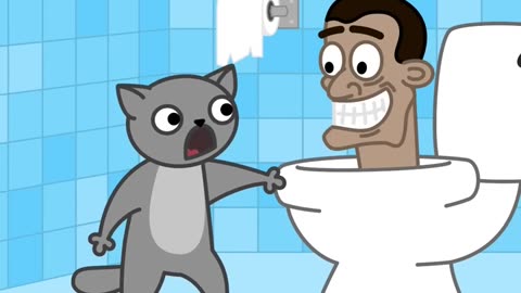 Decided to go to the toilet at night (Funny Cartoon) #shorts #animation #funny