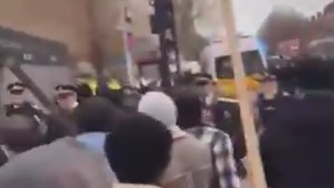 Different angle of the fights in London today