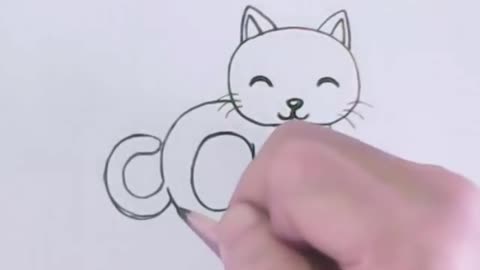 Very Easy How to turn Words Cat Into a Cartoon Cat Wordtoons learning step by step for kid