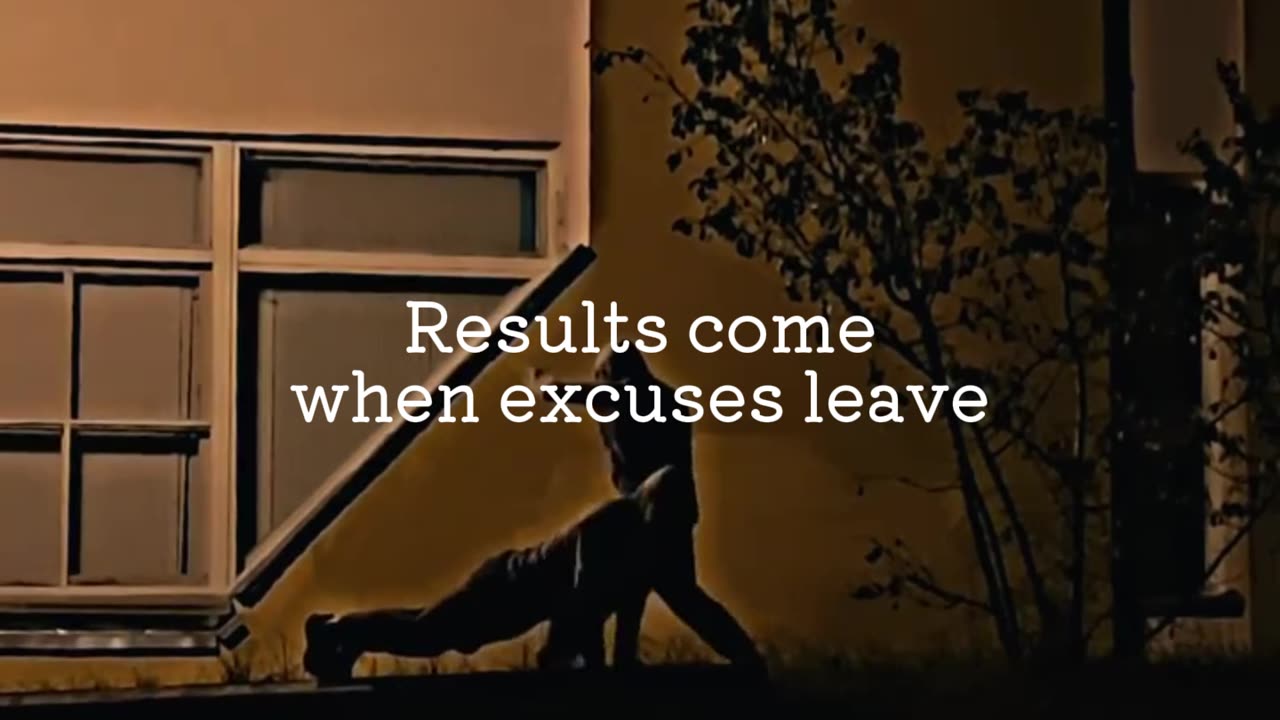 Cut out the excuses.