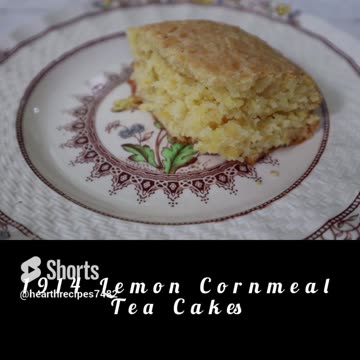 1914 Lemon Cornmeal Tea Cakes