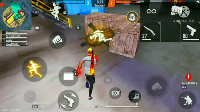 Free fire gameplay video||attitude 😎shayri..||