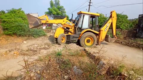 Working jcb with sound