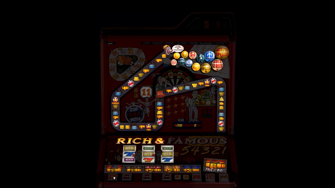 Rich And Famous £6 Jackpot Barcrest Fruit Machine Emulation