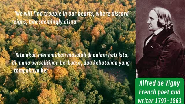 *Alfred de Vigny* wise words what is the use of memory?
