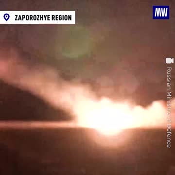 Russian MLRS Grad working aroung the clock