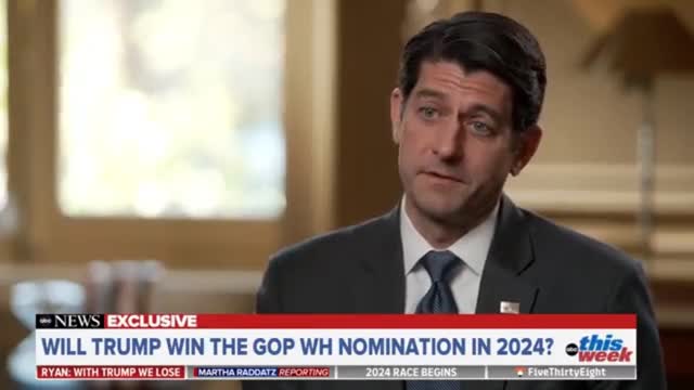 Snake Paul Ryan bashes Trump and calls himself a never again trumper