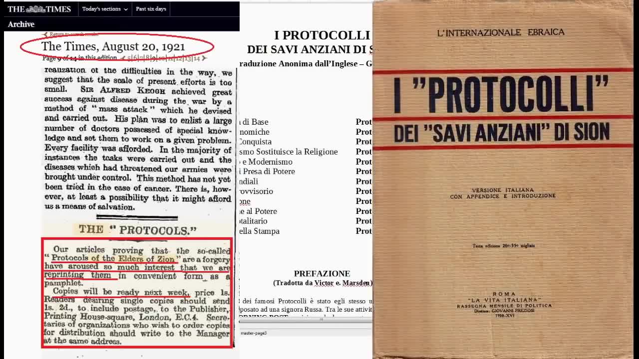 1905 Protocolli dei savi di Sion Tutto è compiuto P4 ultima