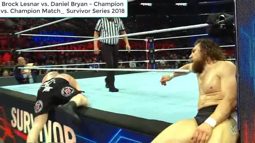 Brock Lesnar vs. Daniel Bryan - Champion vs. Champion Match