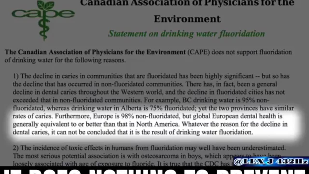 Fluoride Data Proves