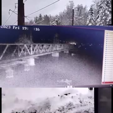 Ukraine War Combat Footage: 'Ru Night Strike on Zatoka Rail Bridge using water drone - 2023