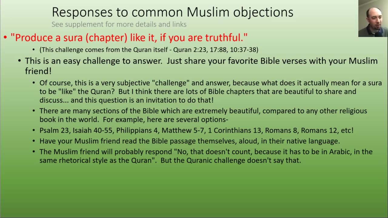Christian-Muslim Dialog - Miscellaneous Questions part two 13
