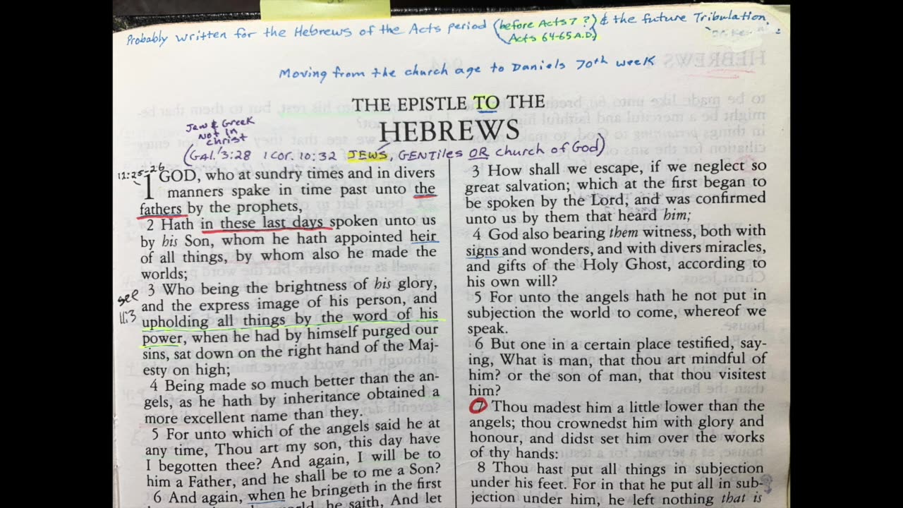 Rare, Old Hebrews study by Dr Ruckman (6) Audio quality issues