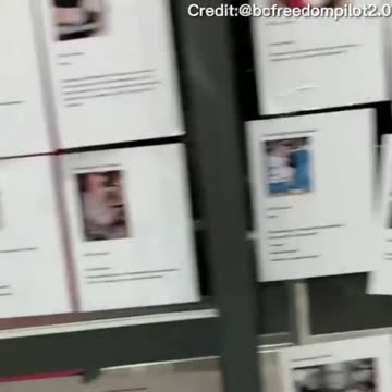 CBC building in Toronto, Ontario overnight being plastered with posters of those injured or KILLED by the Covid-19 BIOWEAPON INJECTIONS!