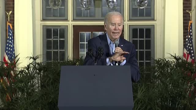 Biden: "No more drilling. There is no more drilling. I haven't formed any new drilling."