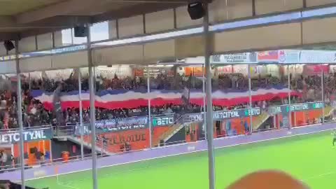 FC Volendam supports the farmers with a huge inverted flag. 9/9/2022.