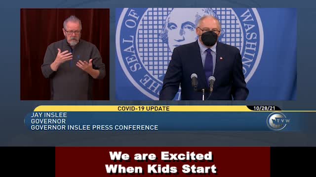 Inslee and Staff excited about kids getting Vaccinated