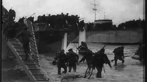 Incredible footage shot on D-Day, 6 June 1944.