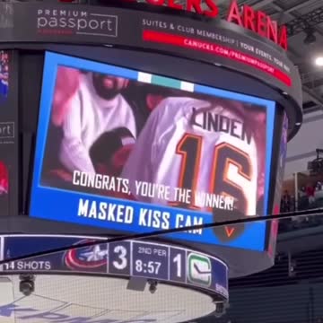 I can't believe we have come to Masked Kiss Cam