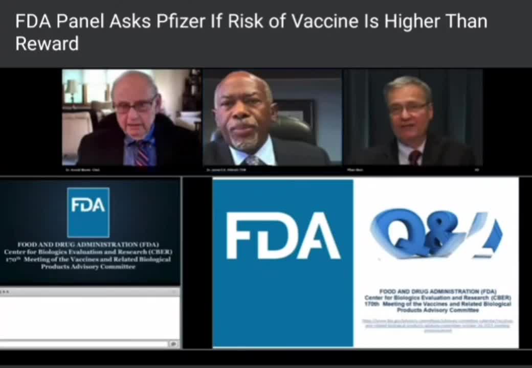 FDA Pfizer & the RISK 💉☠