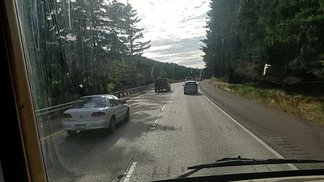 RV Driving Into Bellingham Washington