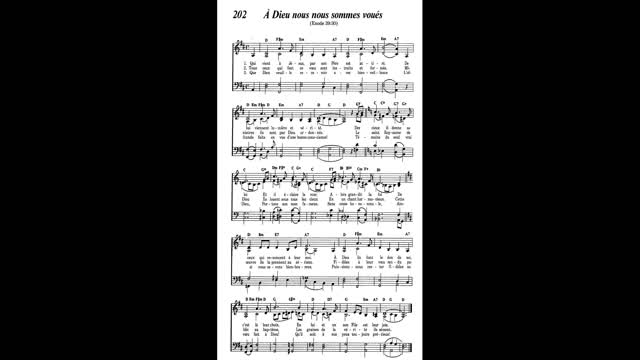 À Dieu nous nous sommes voués (Cantique 202 de Louons Jéhovah par nos chants)