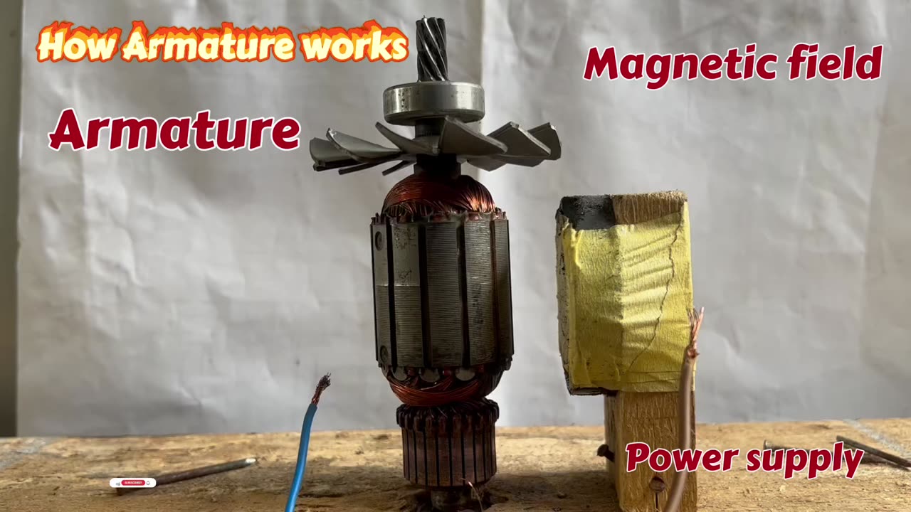 How armature motor works #armature