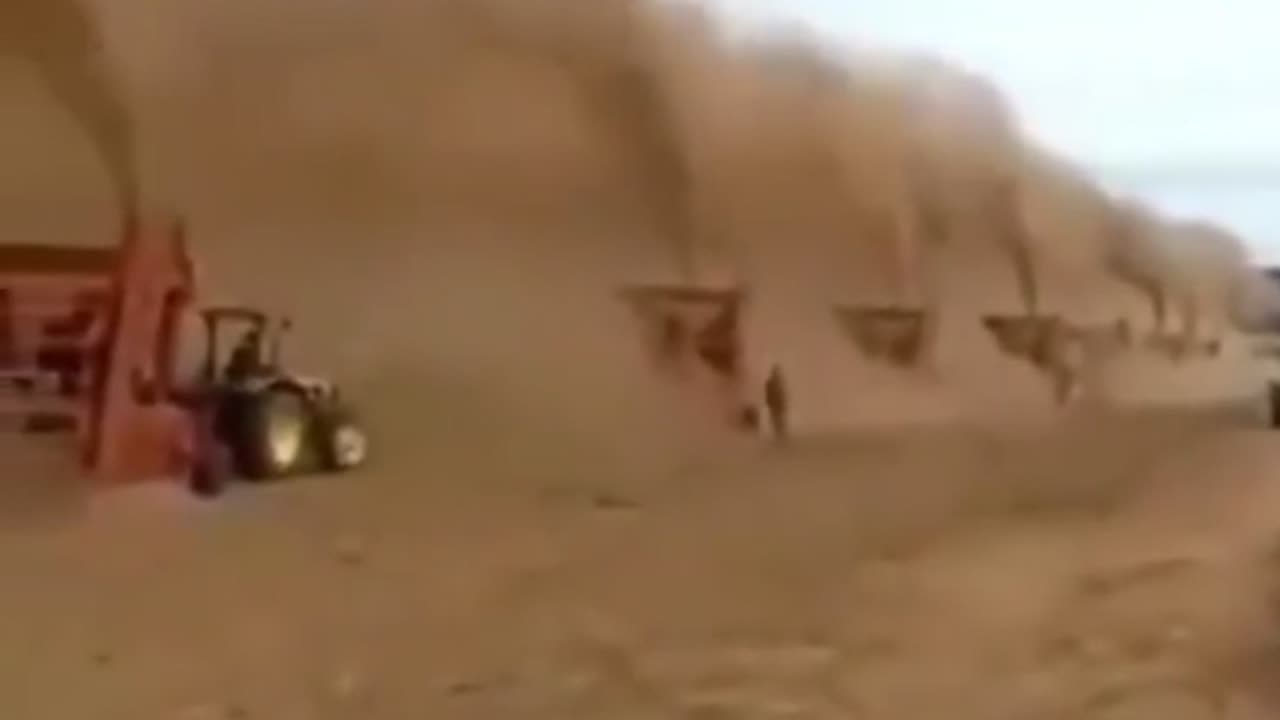 "Natural" disasters or disasters by using nature : sand storm making
