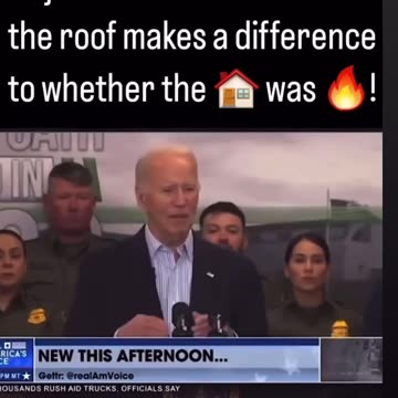 Biden – “One Home Sitting There Because It Had the Right Roof on it”