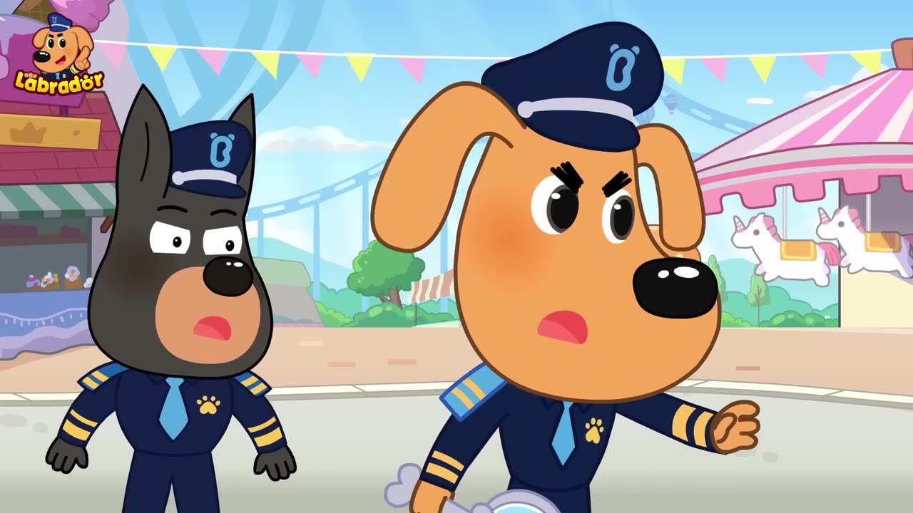 Help me I am stuck_ Safety tips Cartoon for kids | Police cartoon