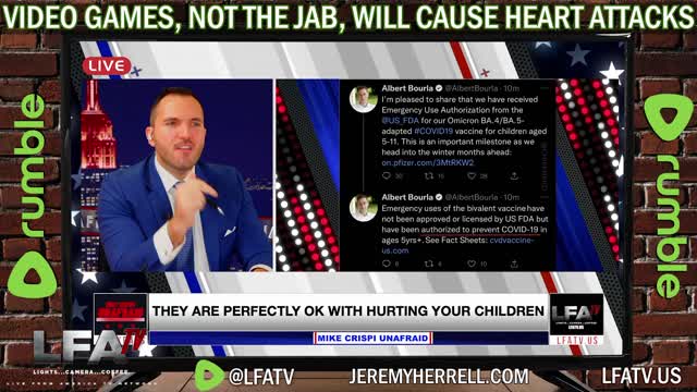 LFA TV SHORT CLIP: VIDEO GAMES, NOT THE JAB WILL CAUSE HEART ATTACKS??