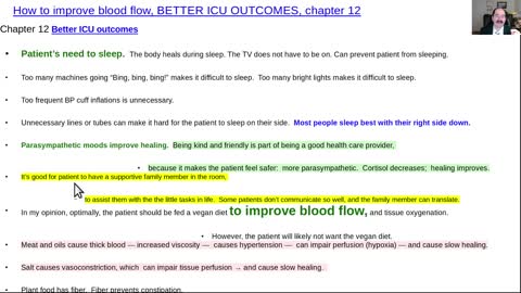 How to improve blood flow, BETTER ICU OUTCOMES, chapter 12
